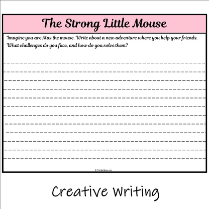 The Strong Little Mouse | Main Idea and Supporting Details Reading Passage and Questions