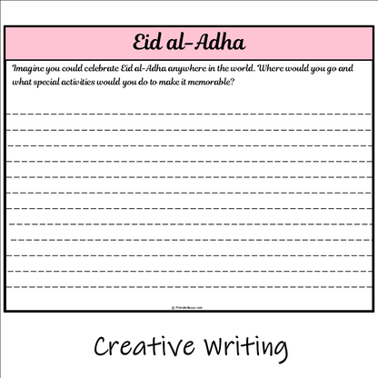 Eid al-Adha | Main Idea and Supporting Details Reading Passage and Questions