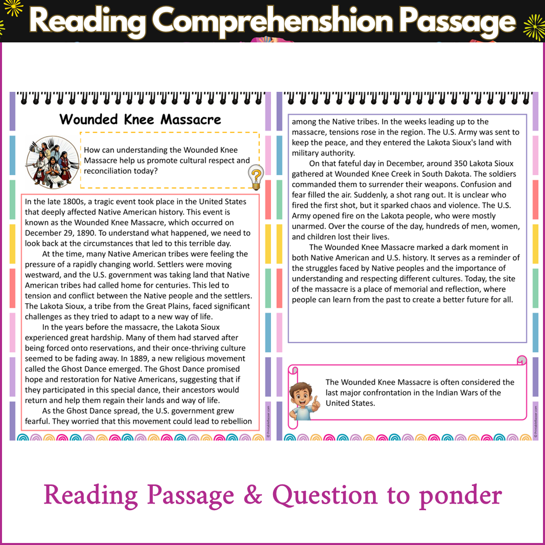 Wounded Knee Massacre | Reading Comprehension Passage and Questions