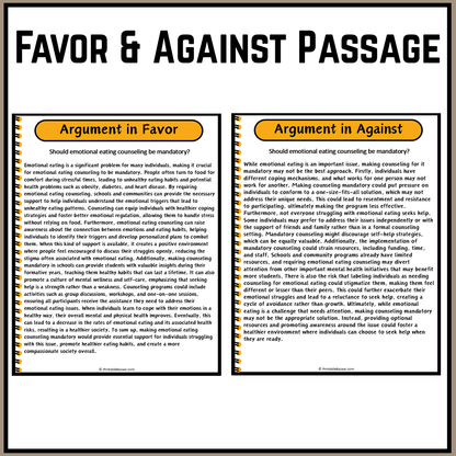 Should emotional eating counseling be mandatory? | Debate Case Study Worksheet