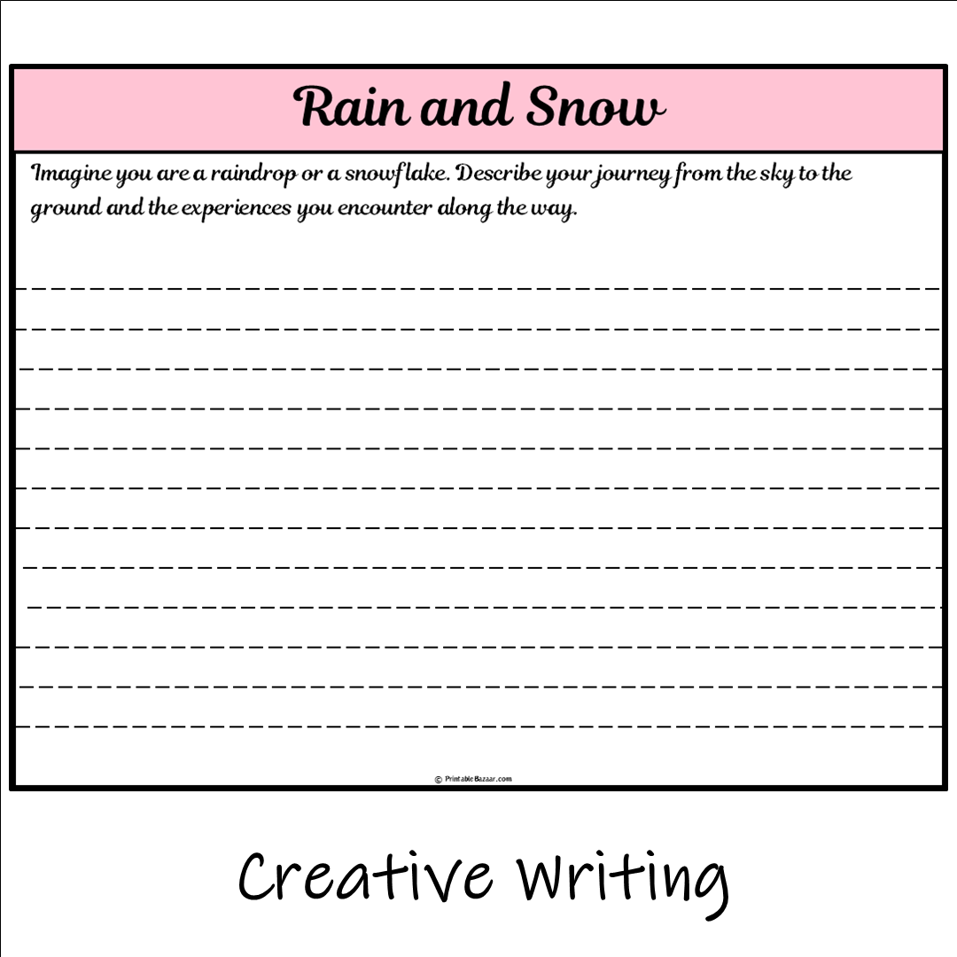 Rain and Snow | Main Idea and Supporting Details Reading Passage and Questions