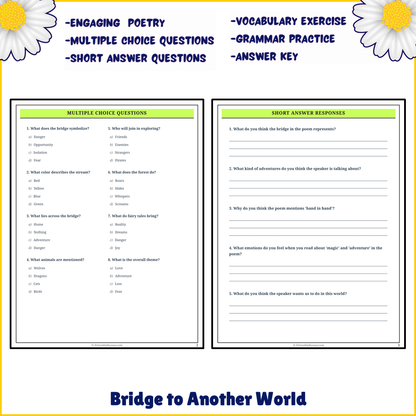 Bridge to Another World | Poem Grammar Worksheet Printable Activity