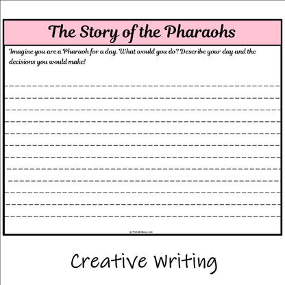 The Story of the Pharaohs | Main Idea and Supporting Details Reading Passage and Questions