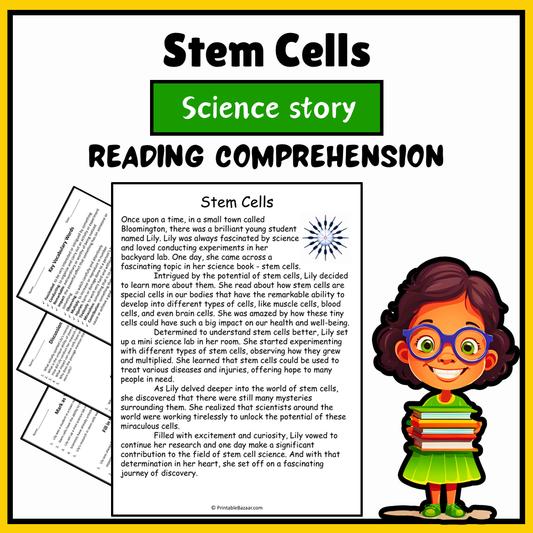 Stem Cells | Science Story Reading Comprehension Activity