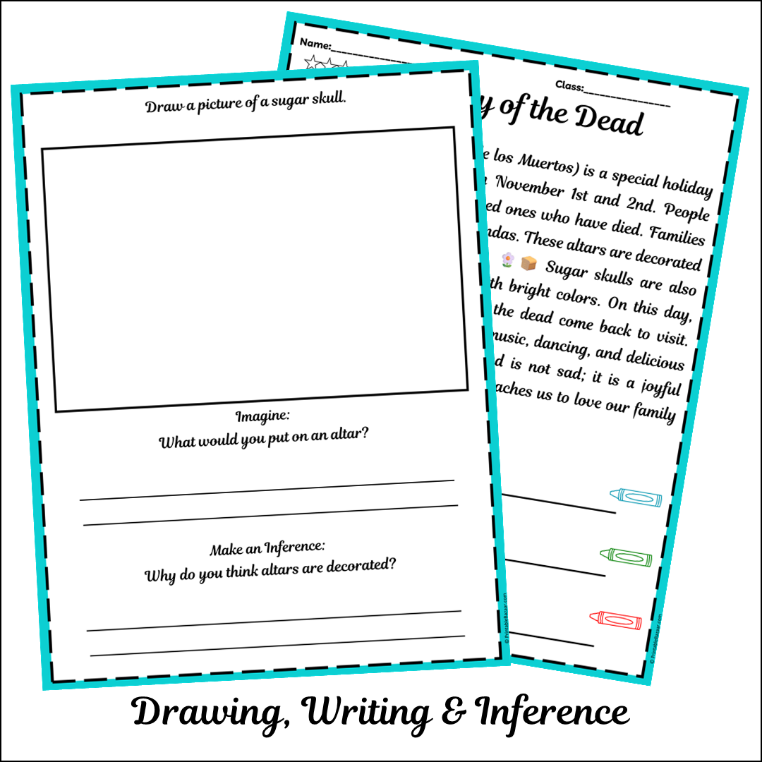 Day of the Dead | Short Reading Comprehension Creative Worksheet