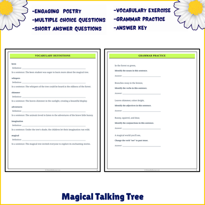 Magical Talking Tree | Poem Grammar Worksheet Printable Activity