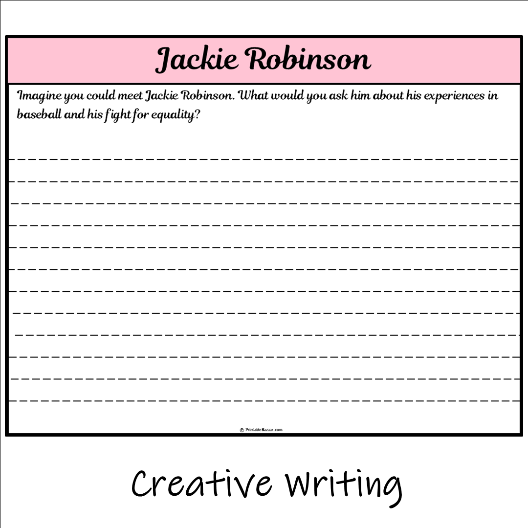 Jackie Robinson | Main Idea and Supporting Details Reading Passage and Questions