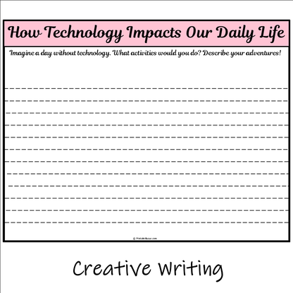 How Technology Impacts Our Daily Life | Main Idea and Supporting Details Reading Passage and Questions