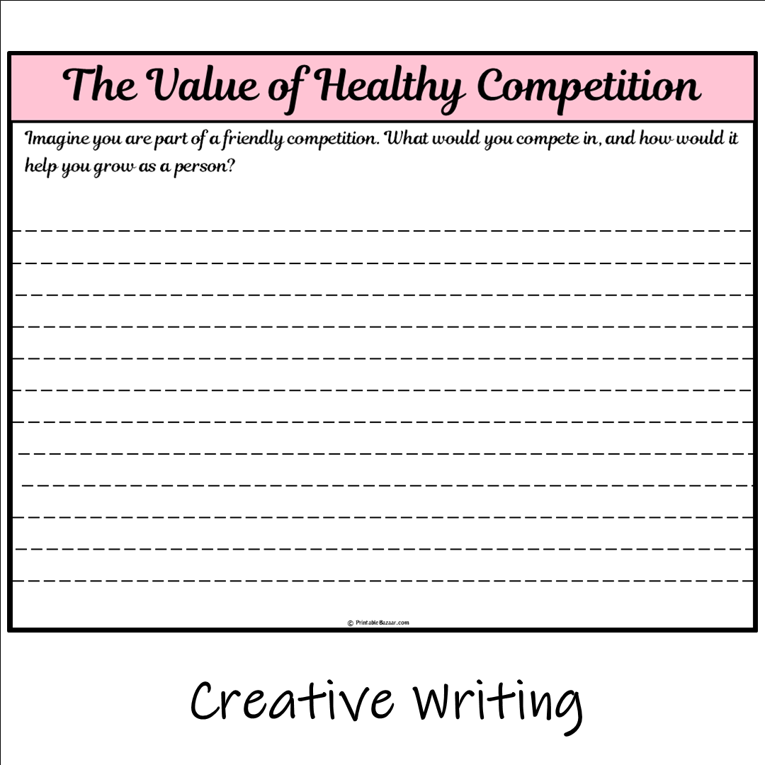 The Value of Healthy Competition | Main Idea and Supporting Details Reading Passage and Questions