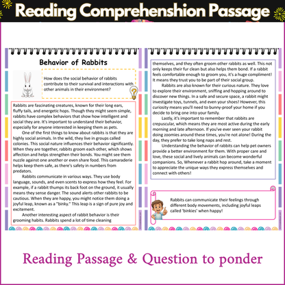 Behavior of Rabbits | Reading Comprehension Passage and Questions