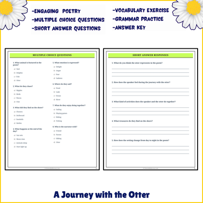 A Journey with the Otter | Poem Grammar Worksheet Printable Activity