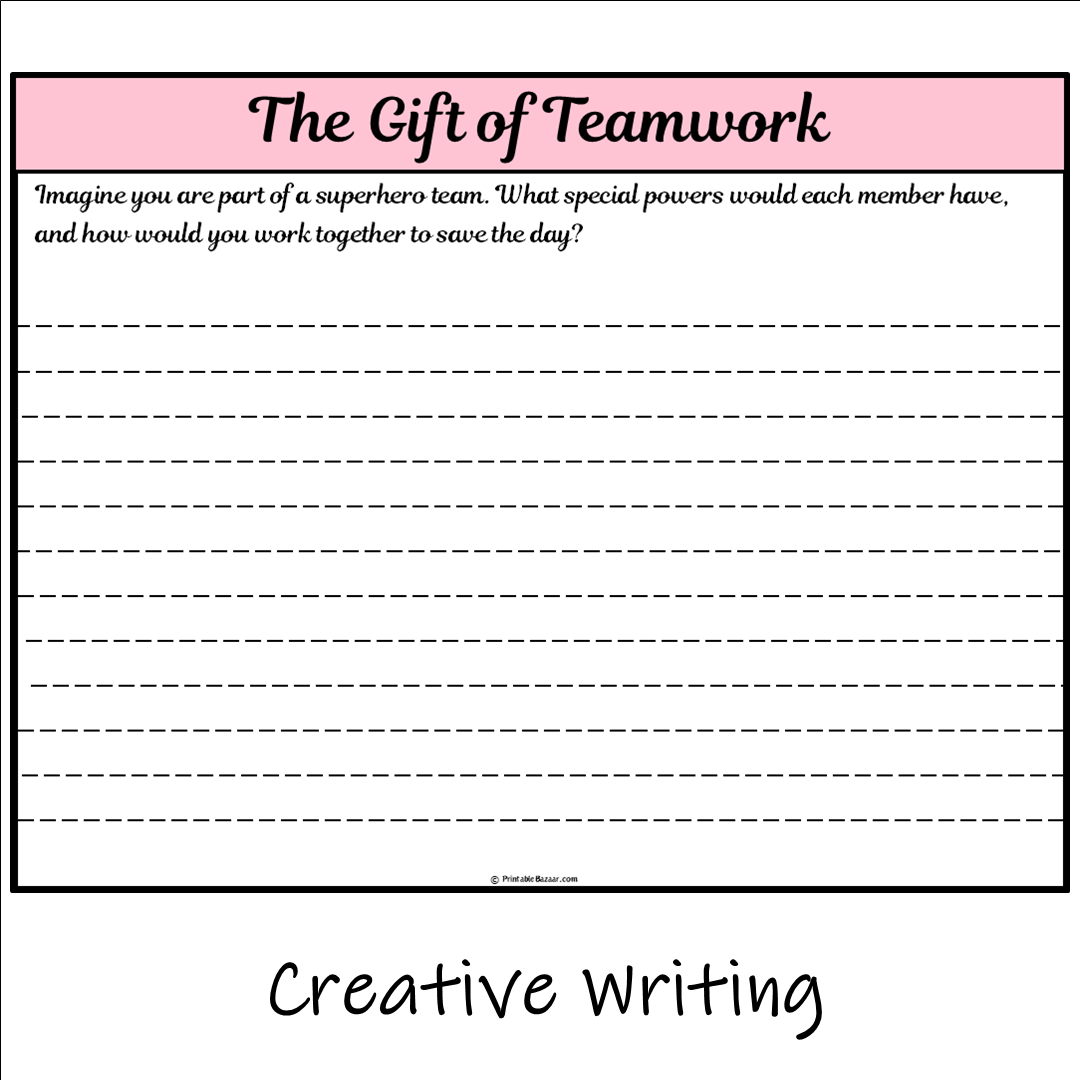 The Gift of Teamwork | Main Idea and Supporting Details Reading Passage and Questions