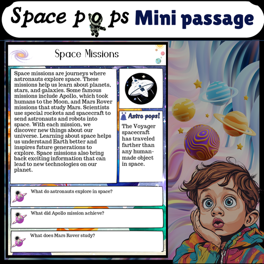 Space Missions | Space Pops Reading Passage and Questions