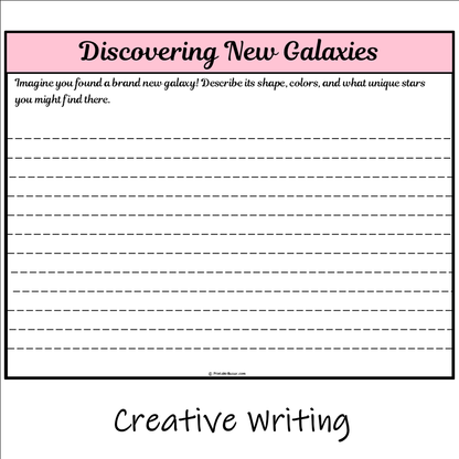 Discovering New Galaxies | Main Idea and Supporting Details Reading Passage and Questions