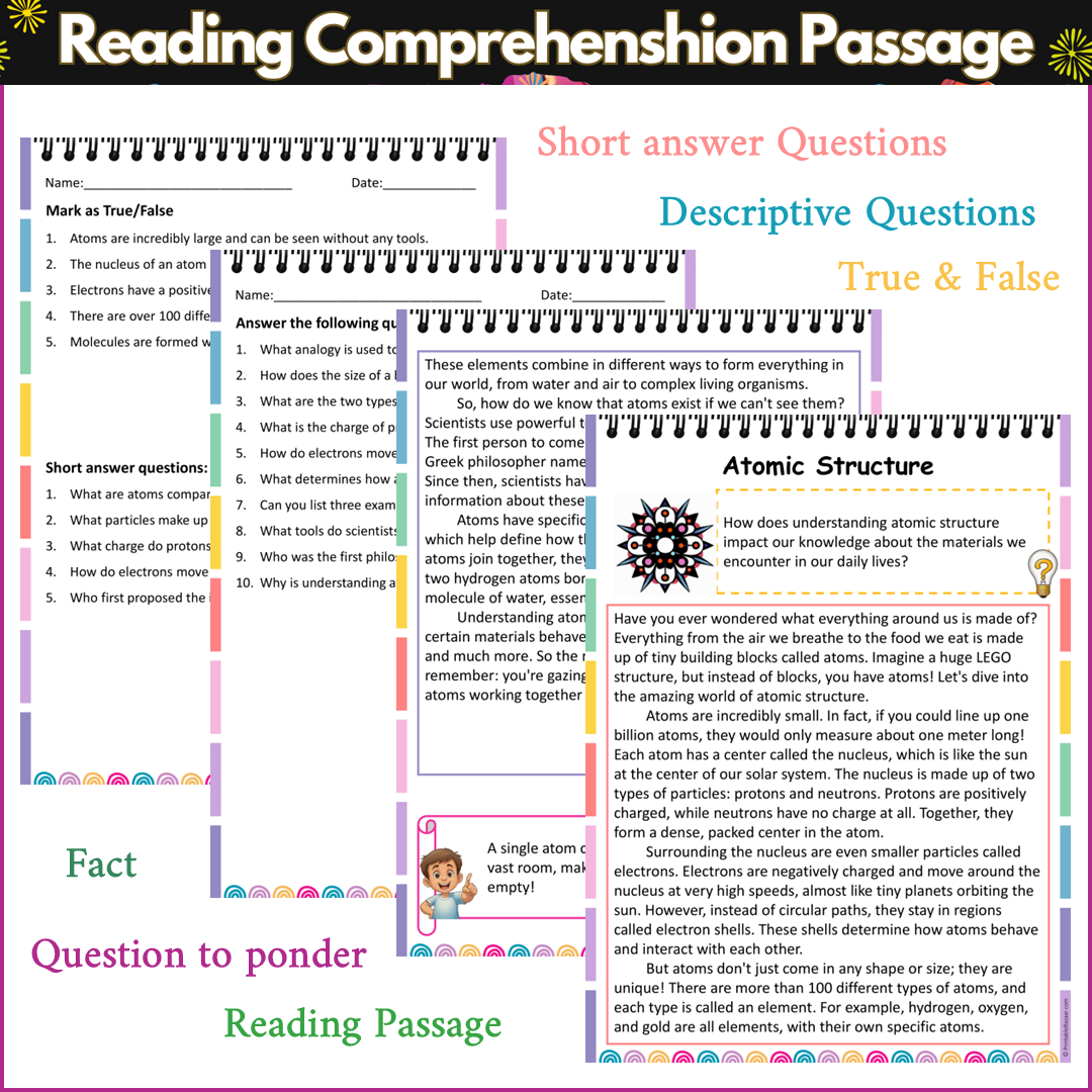 Atomic Structure | Reading Comprehension Passage and Questions