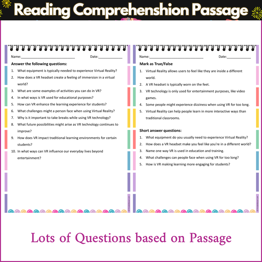 Virtual Reality | Reading Comprehension Passage and Questions