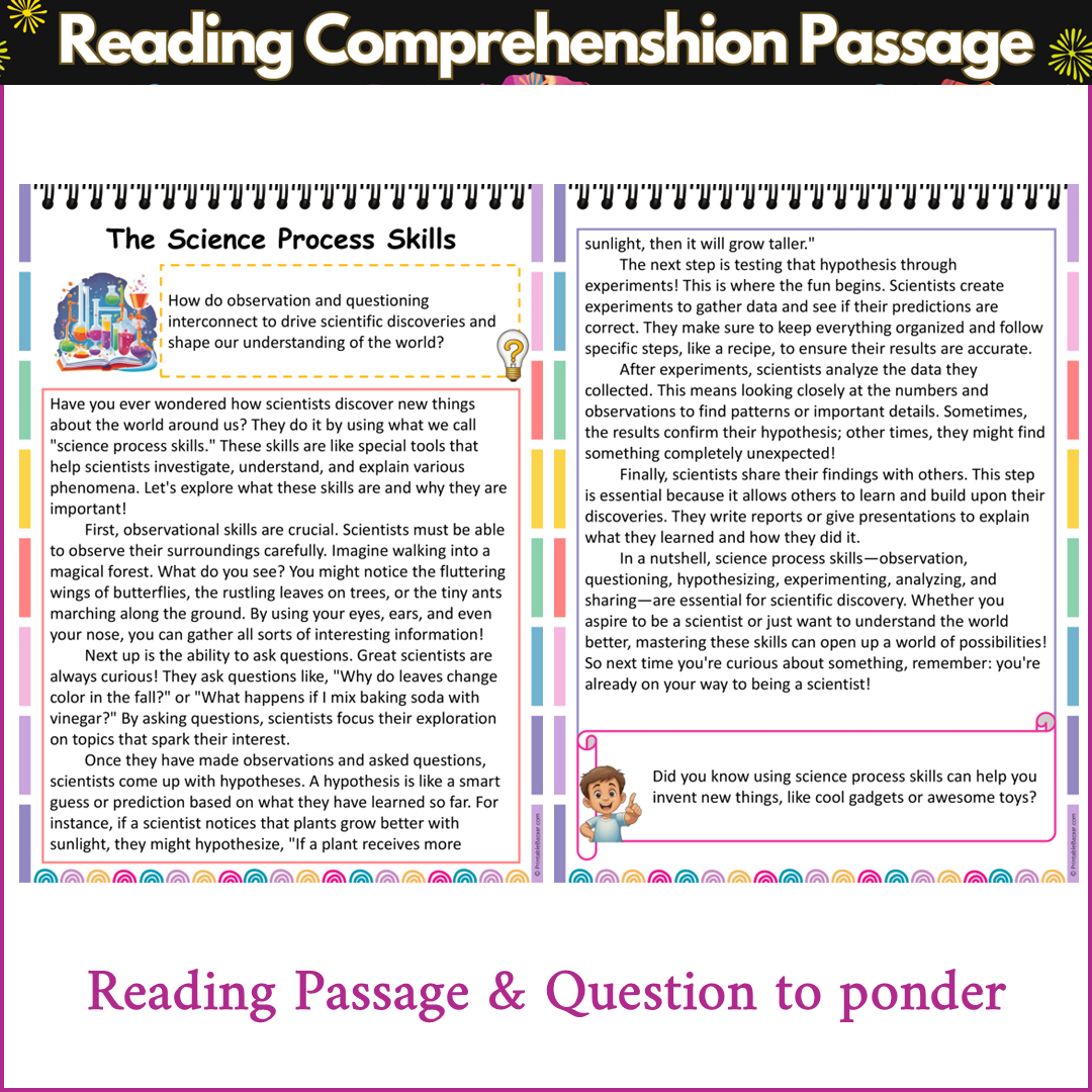 The Science Process Skills | Reading Comprehension Passage and Questions