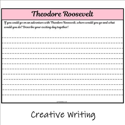 Theodore Roosevelt | Main Idea and Supporting Details Reading Passage and Questions