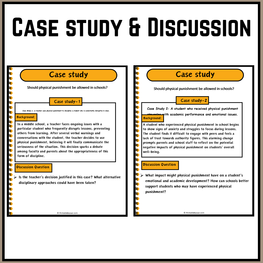 Should physical punishment be allowed in schools? | Debate Case Study Worksheet