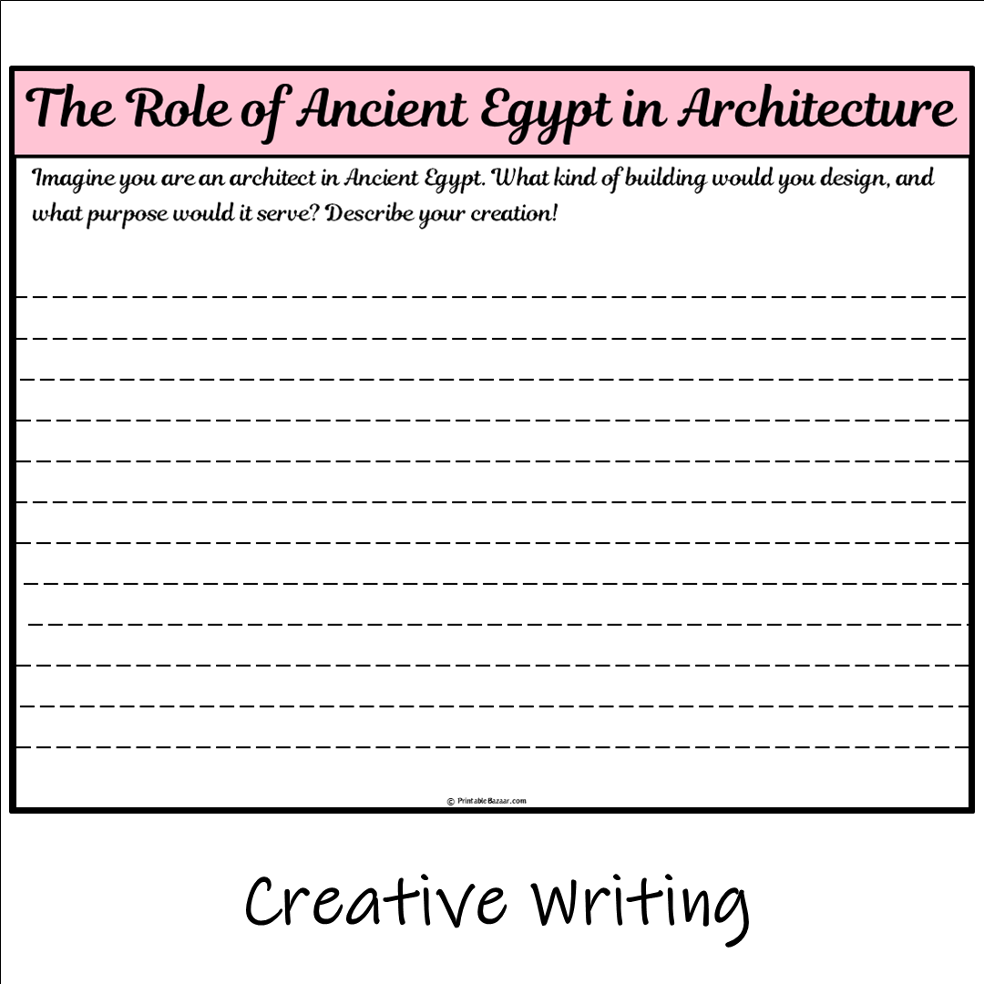 The Role of Ancient Egypt in Architecture | Main Idea and Supporting Details Reading Passage and Questions