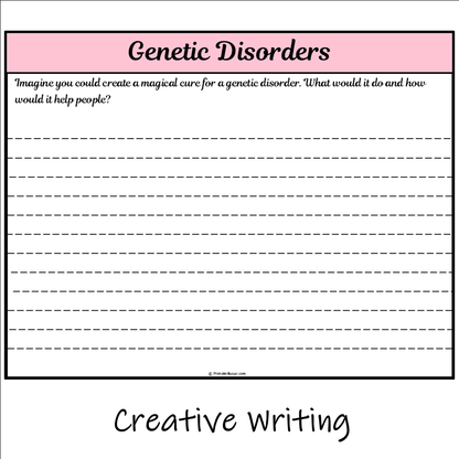 Genetic Disorders | Main Idea and Supporting Details Reading Passage and Questions