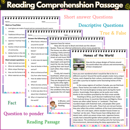 Homes of the World | Reading Comprehension Passage and Questions
