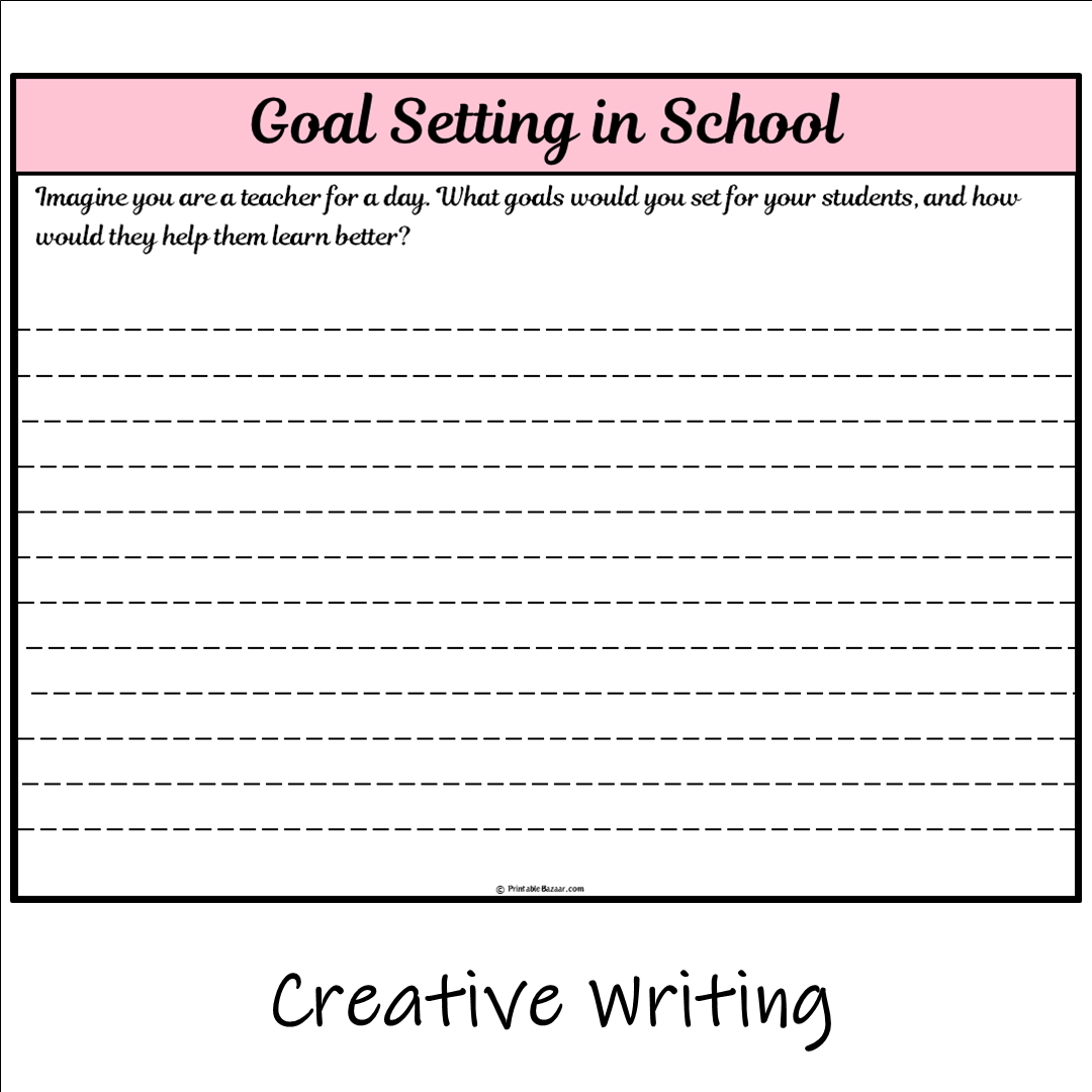 Goal Setting in School | Main Idea and Supporting Details Reading Passage and Questions