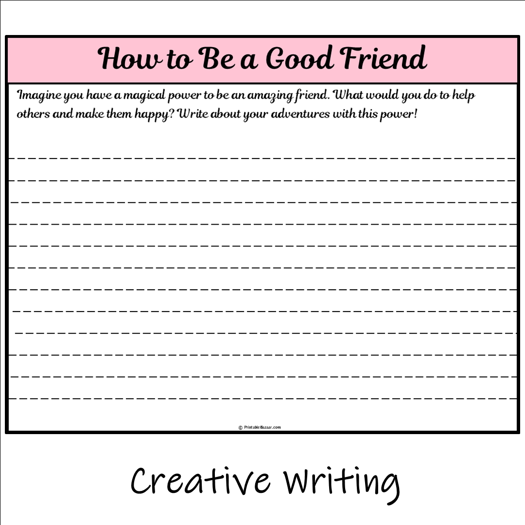 How to Be a Good Friend | Main Idea and Supporting Details Reading Passage and Questions