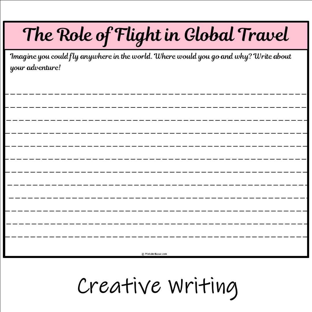 The Role of Flight in Global Travel | Main Idea and Supporting Details Reading Passage and Questions