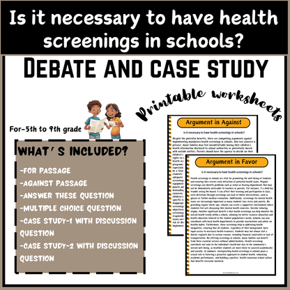 Is it necessary to have health screenings in schools? | Debate Case Study Worksheet