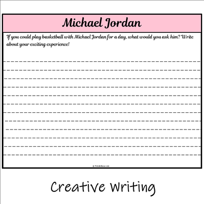 Michael Jordan | Main Idea and Supporting Details Reading Passage and Questions