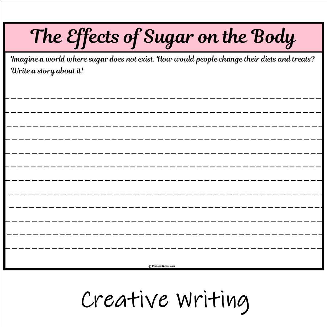 The Effects of Sugar on the Body | Main Idea and Supporting Details Reading Passage and Questions