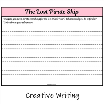 The Lost Pirate Ship | Main Idea and Supporting Details Reading Passage and Questions