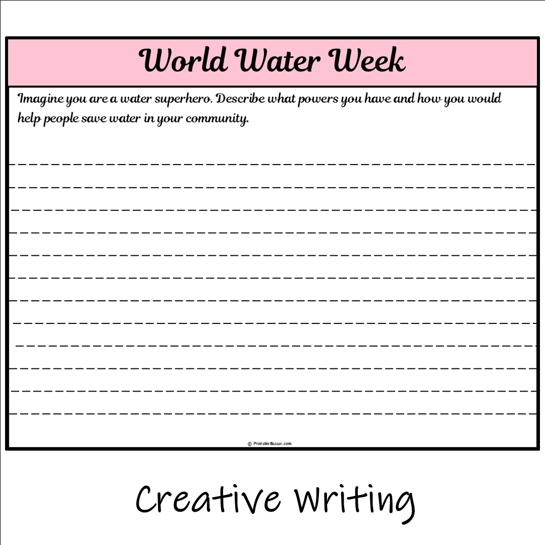 World Water Week | Main Idea and Supporting Details Reading Passage and Questions