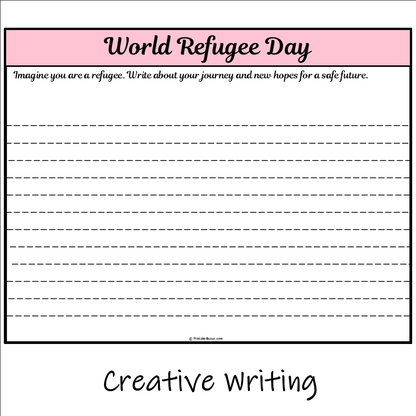 World Refugee Day | Main Idea and Supporting Details Reading Passage and Questions