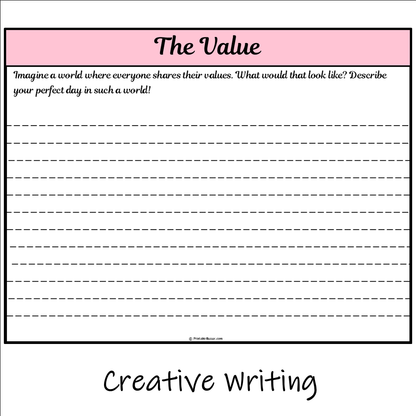 The Value | Main Idea and Supporting Details Reading Passage and Questions