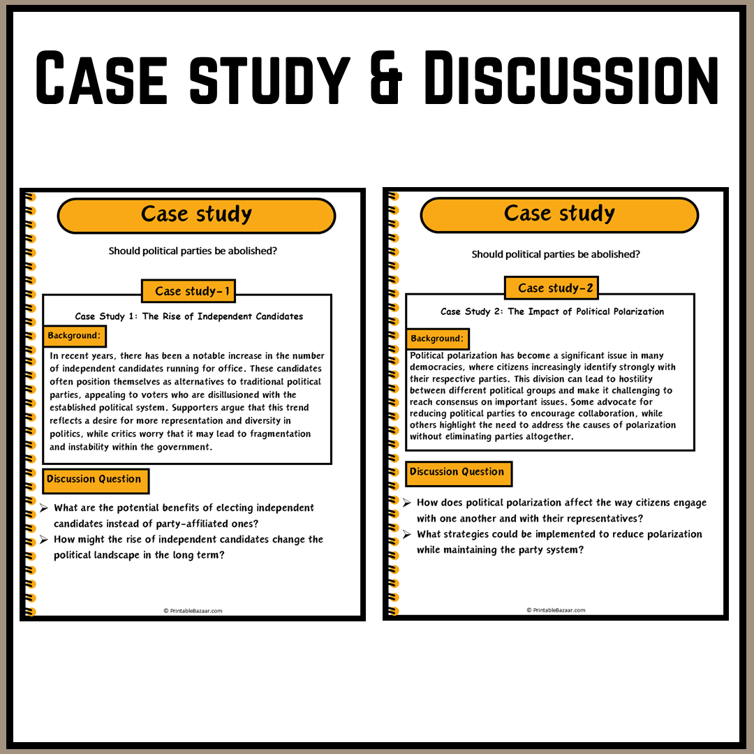 Should political parties be abolished? | Debate Case Study Worksheet