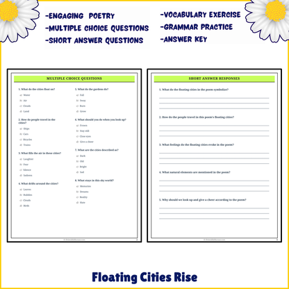 Floating Cities Rise | Poem Grammar Worksheet Printable Activity