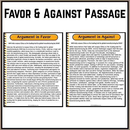Will India surpass China as the leading hub for global manufacturing by 2030? | Debate Case Study Worksheet