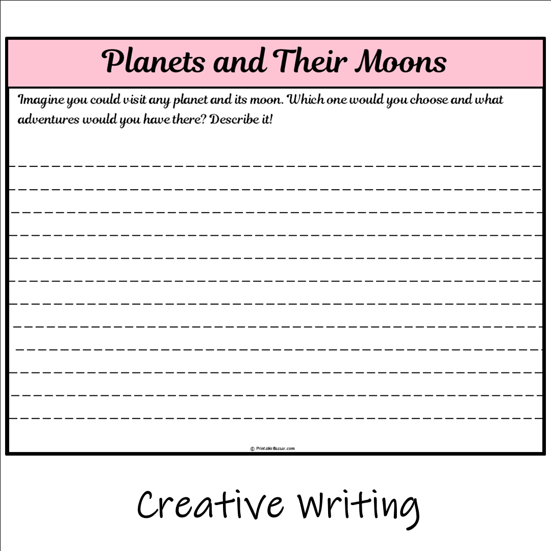 Planets and Their Moons | Main Idea and Supporting Details Reading Passage and Questions