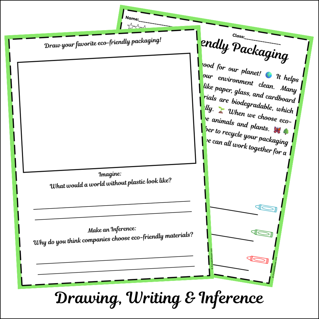 Eco-friendly Packaging | Short Reading Comprehension Creative Worksheet