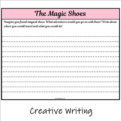 The Magic Shoes | Main Idea and Supporting Details Reading Passage and Questions