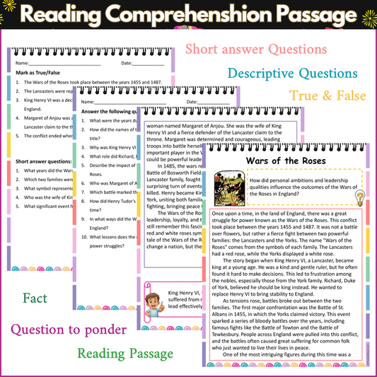 Wars of the Roses | Reading Comprehension Passage and Questions