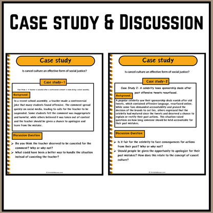 Is cancel culture an effective form of social justice? | Debate Case Study Worksheet