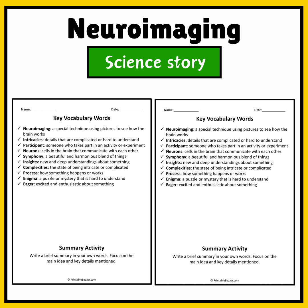 Neuroimaging | Science Story Reading Comprehension Activity