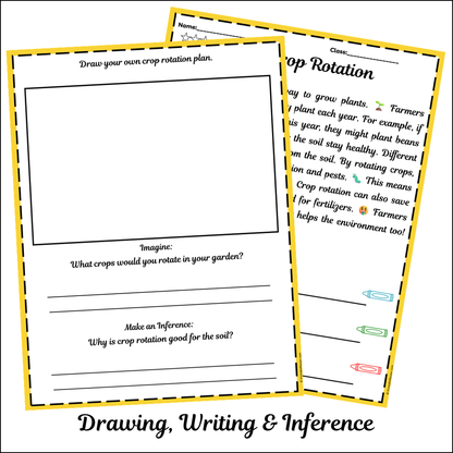 Crop Rotation | Short Reading Comprehension Creative Worksheet
