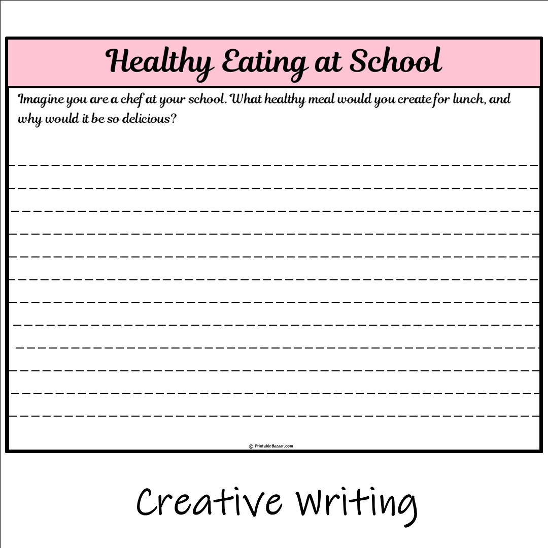 Healthy Eating at School | Main Idea and Supporting Details Reading Passage and Questions