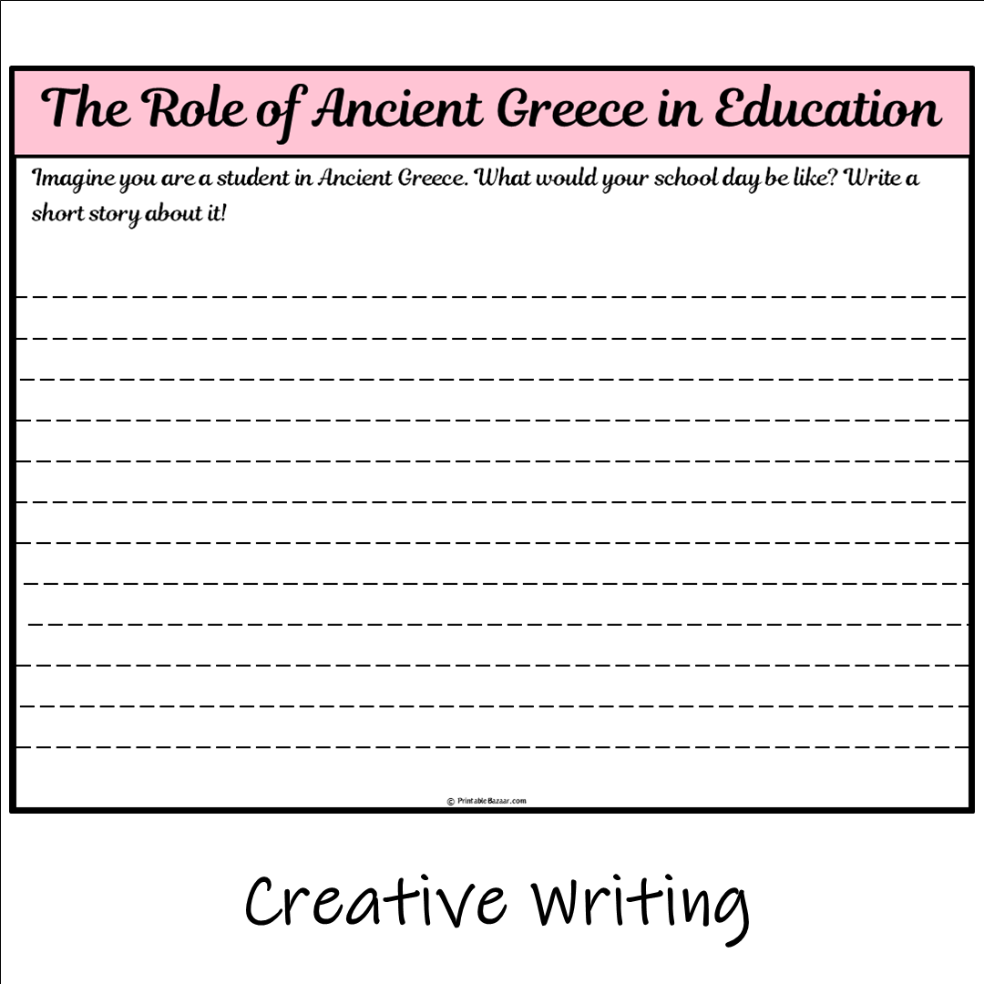 The Role of Ancient Greece in Education | Main Idea and Supporting Details Reading Passage and Questions