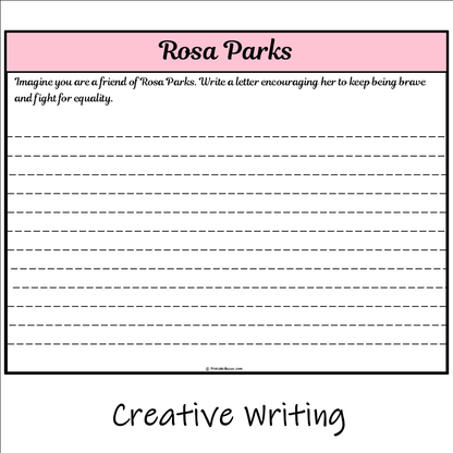 Rosa Parks | Main Idea and Supporting Details Reading Passage and Questions