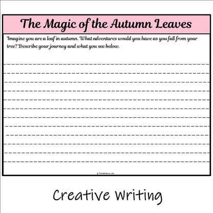 The Magic of the Autumn Leaves | Main Idea and Supporting Details Reading Passage and Questions